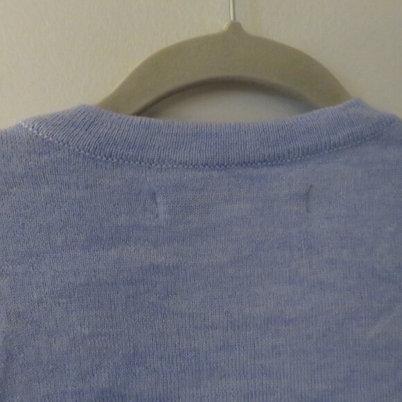 OUTERKNOWN Palisades Pocket Button Crew Merino Wool Sweater in Pale Blue Size L - Picture 11 of 15